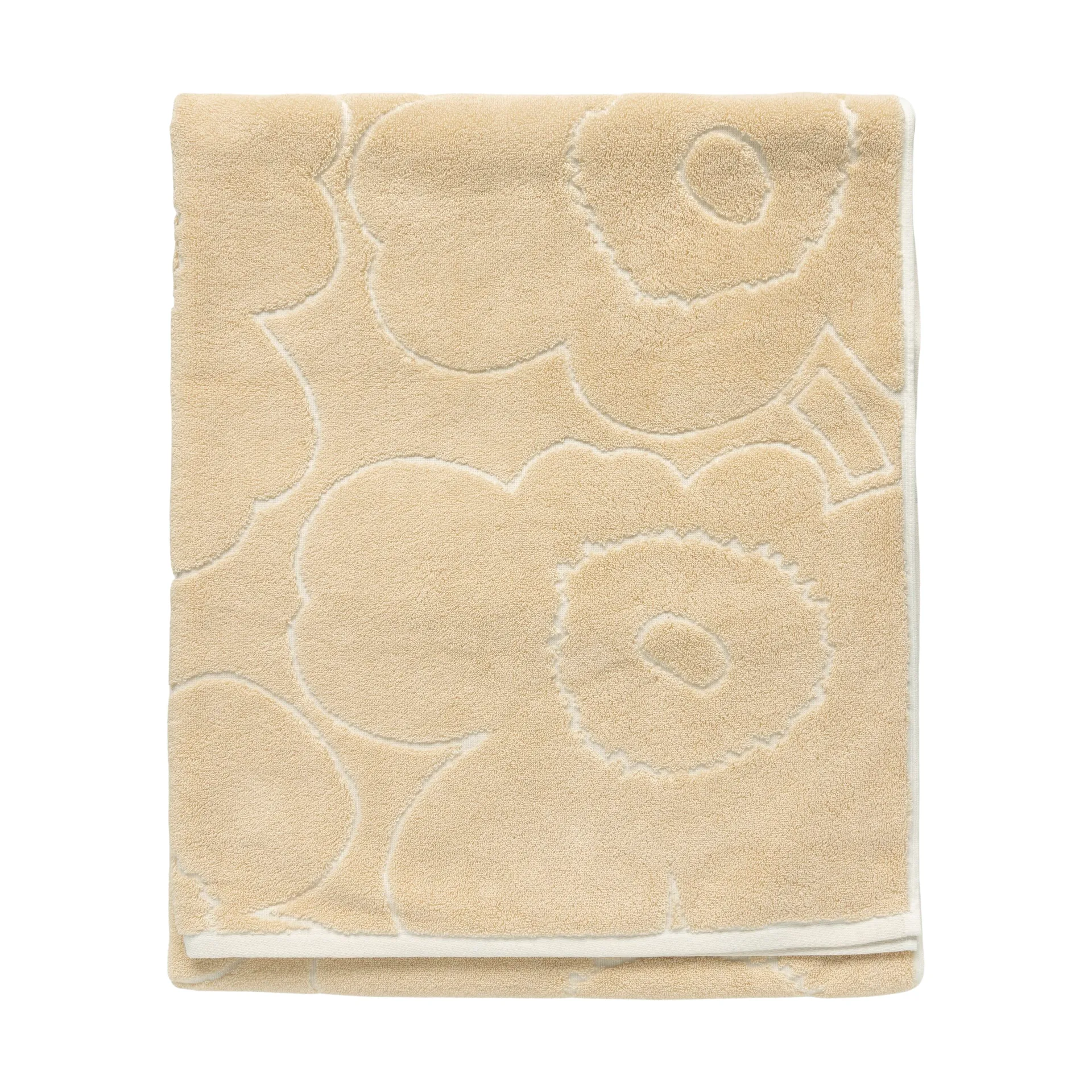 Piirto Unikko badhandduk 100x160 cm, Beige Marimekko