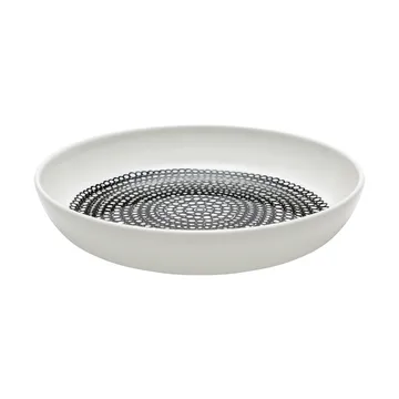 Räsymatto tallrik Ø20,5 cm - Vit-svart - Marimekko