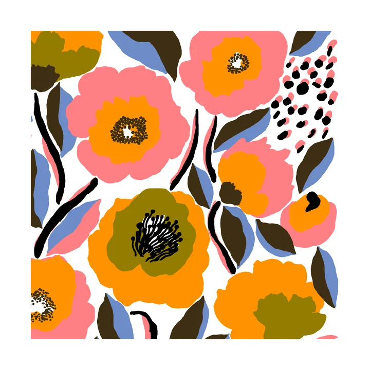 Rosarium servett 33x33 cm 20-pack - White - Marimekko