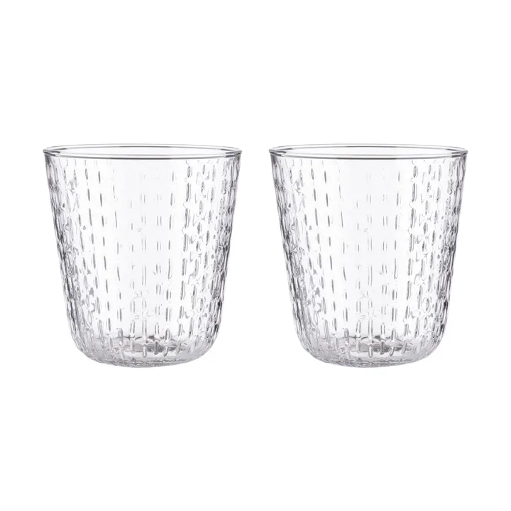 Syksy tumbler glas 36 cl 2-pack - Clear - Marimekko