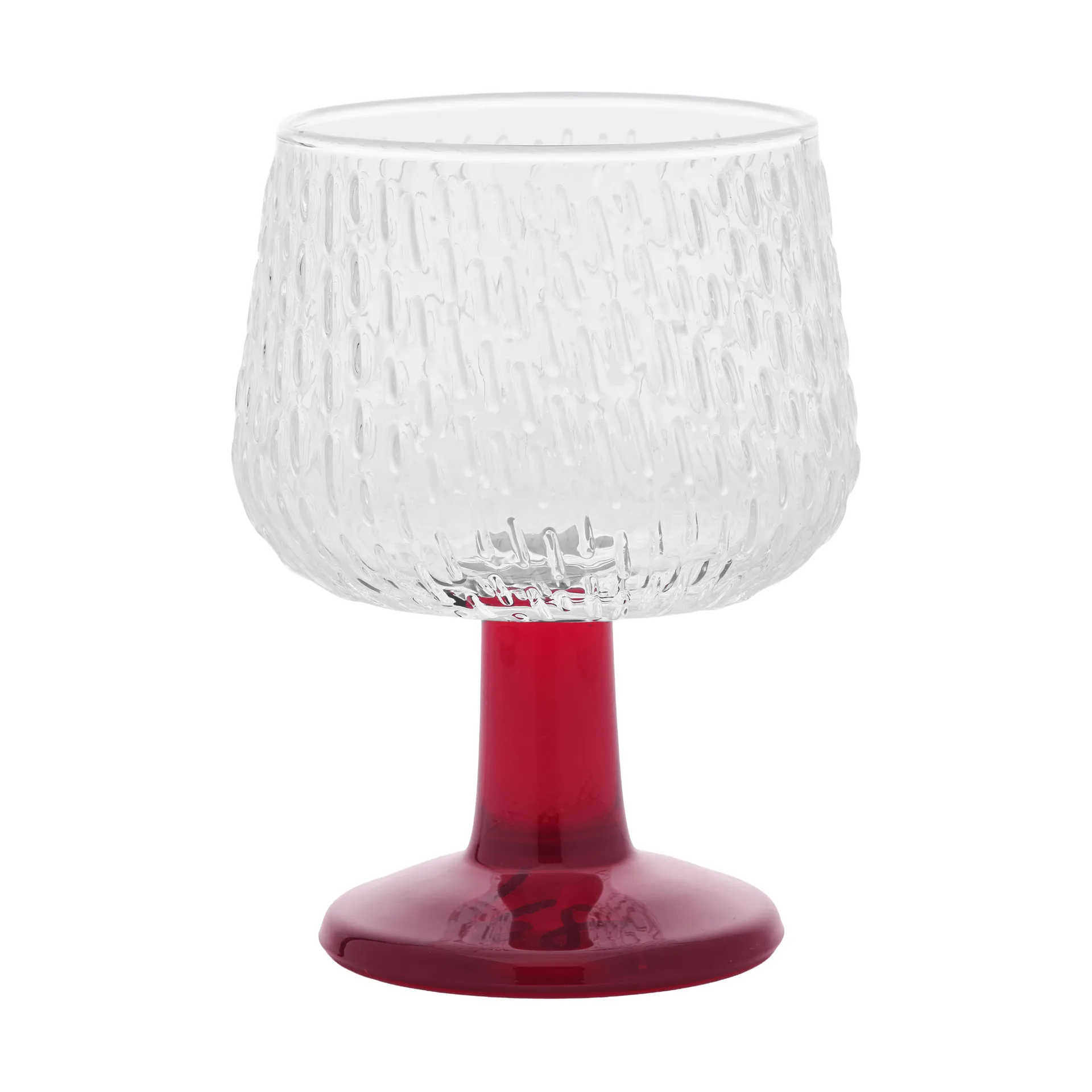 Syksy vinglas 2,5 dl, Clear-red Marimekko