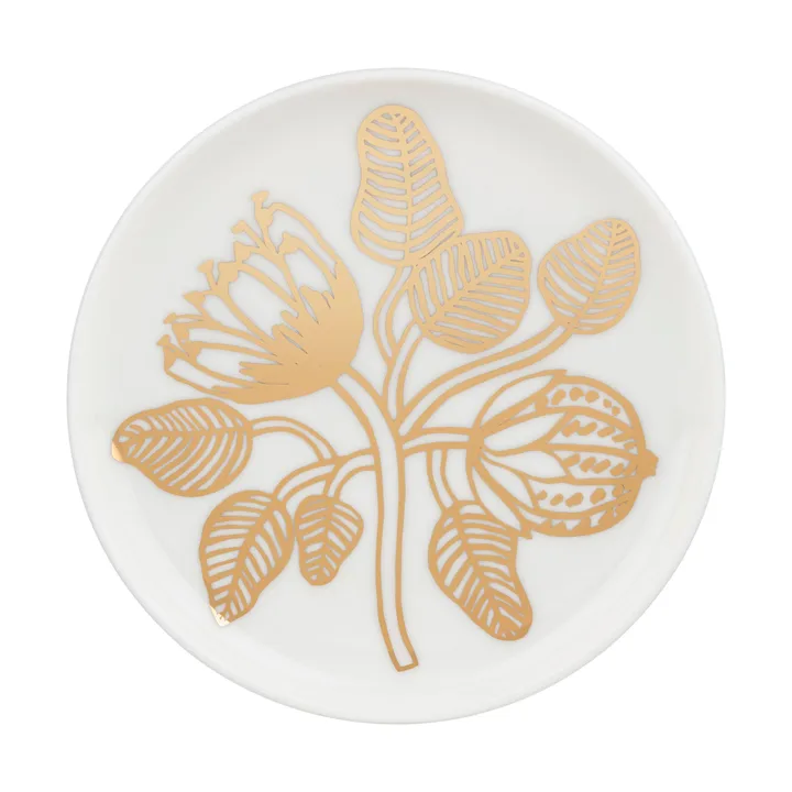 Tiara assiett Ø13,5 cm - White-gold - Marimekko