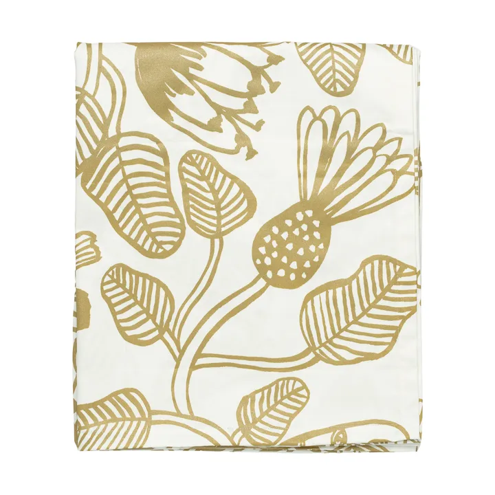 Tiara bordsduk 135x250 cm - White-gold - Marimekko