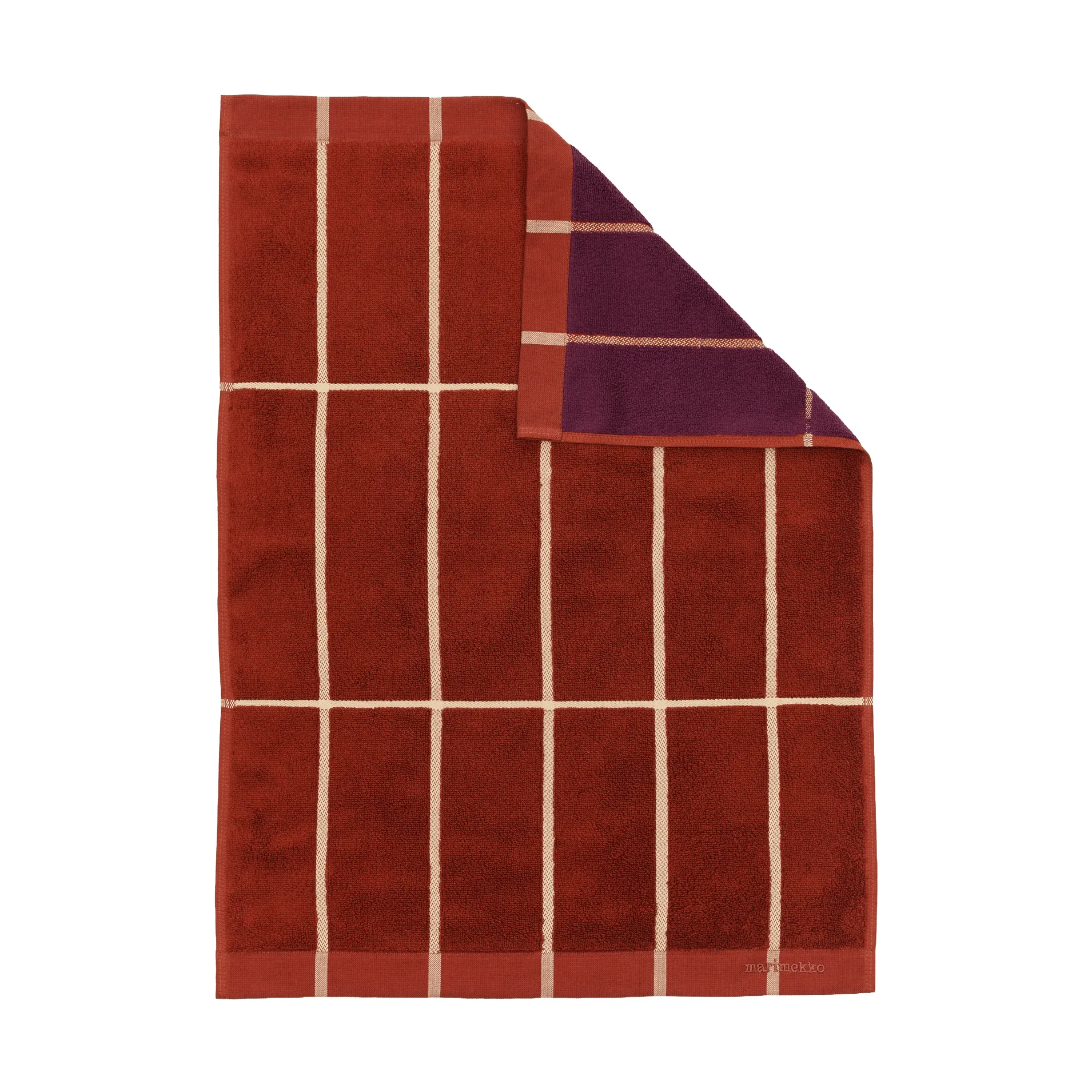 Tiiliskivi handduk 50x70 cm, Brick-plum-hay Marimekko