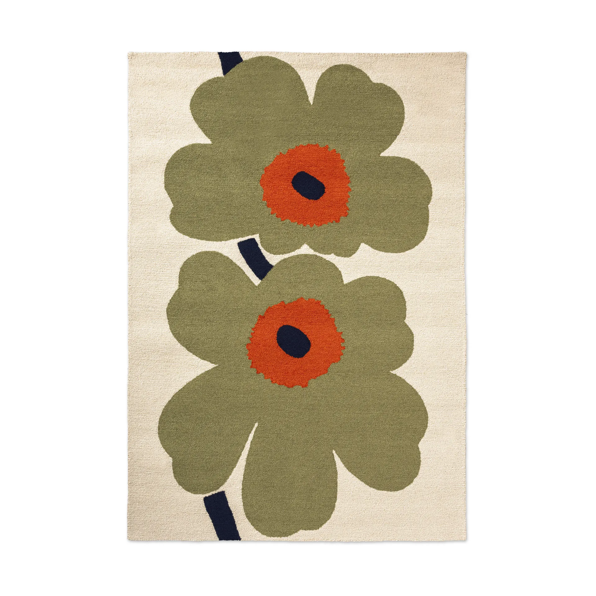 Unikko anniversary matta outdoor, Dusty green, 250x350 cm Marimekko