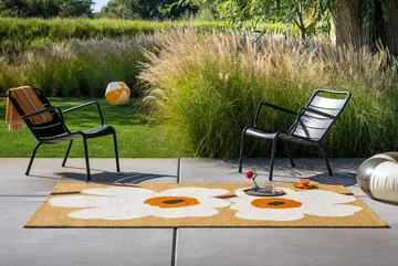 Unikko anniversary matta outdoor - Honey, 140x200 cm - Marimekko