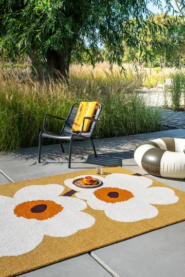 Unikko anniversary matta outdoor - Honey, 160x230 cm - Marimekko