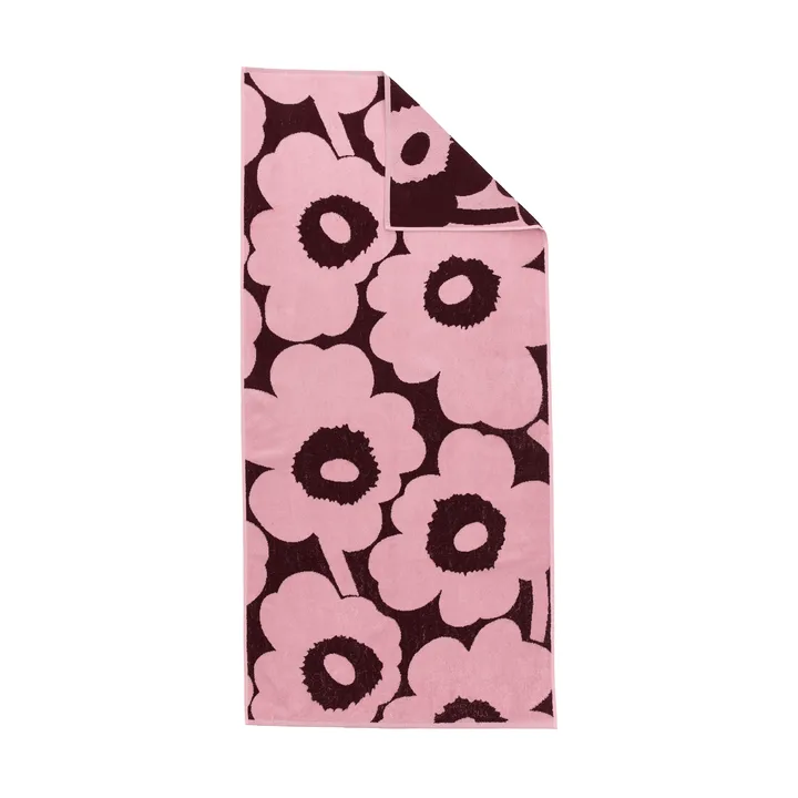 Unikko badhandduk 70x150 cm - Plum-pink - Marimekko