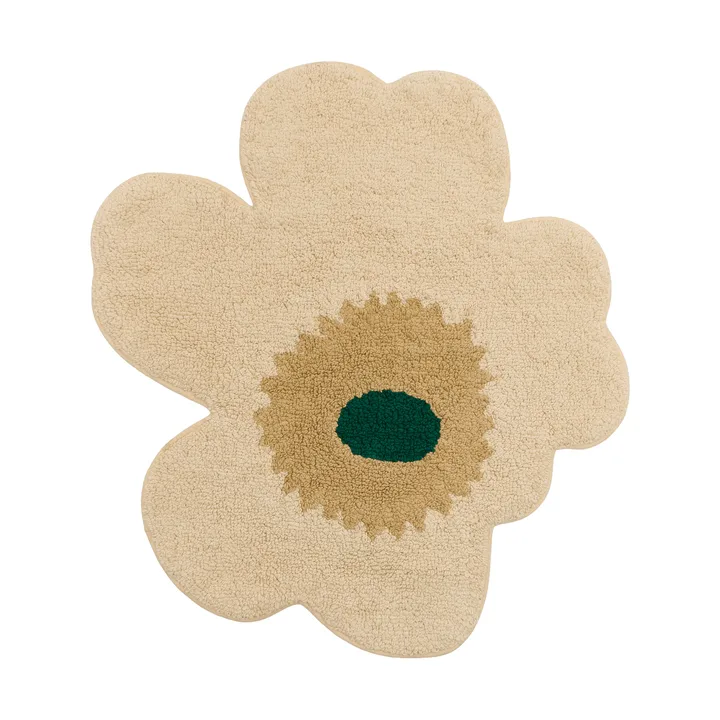 Unikko badrumsmatta 73x74 cm - Hay-sand-emerald - Marimekko