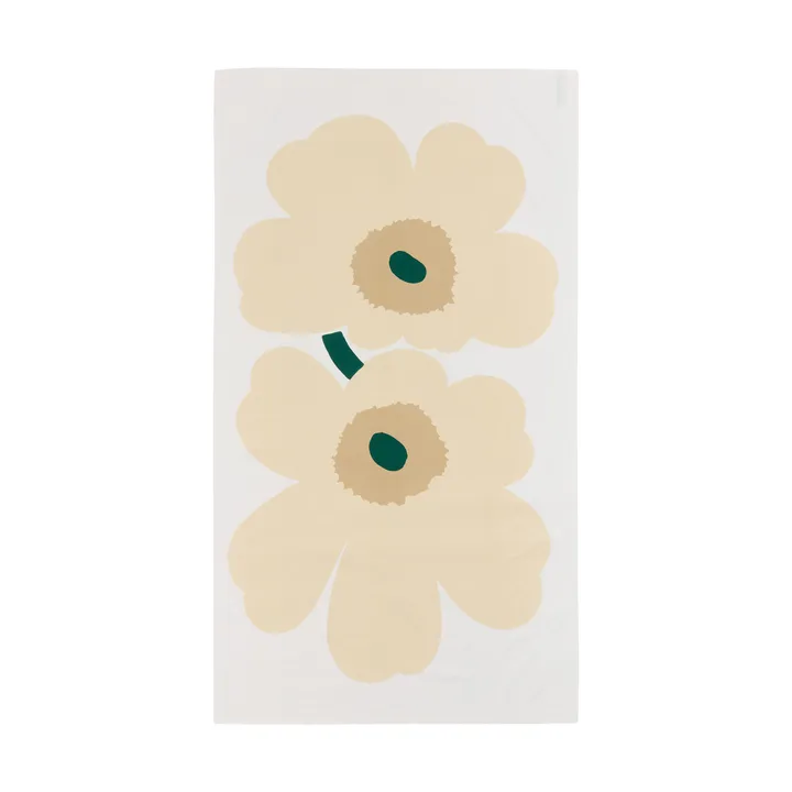 Unikko bordsduk - White-hay-sand-emerald - Marimekko