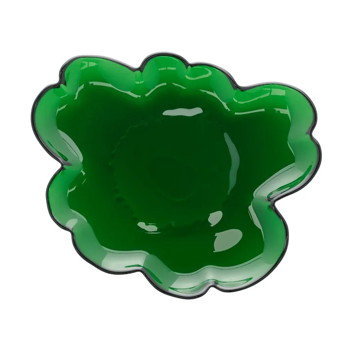 Unikko glastallrik 20 cm - Green - Marimekko