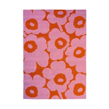 Unikko matta outdoor - Pink-orange, 140x200 cm - Marimekko