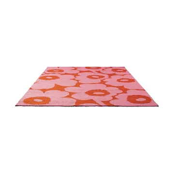 Unikko matta outdoor - Pink-orange, 140x200 cm - Marimekko