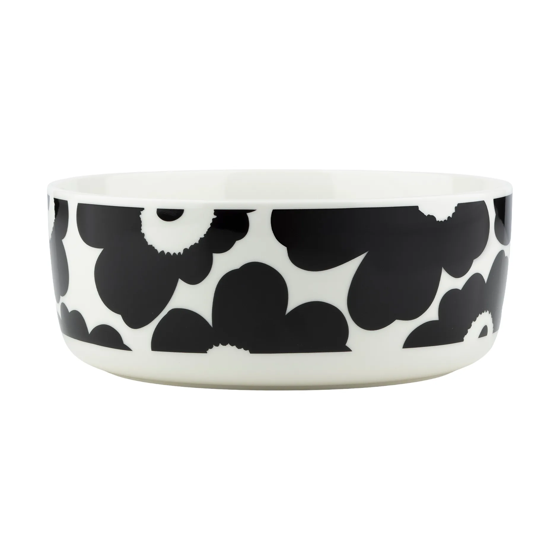 Unikko skål 1,5 l, Black-White Marimekko