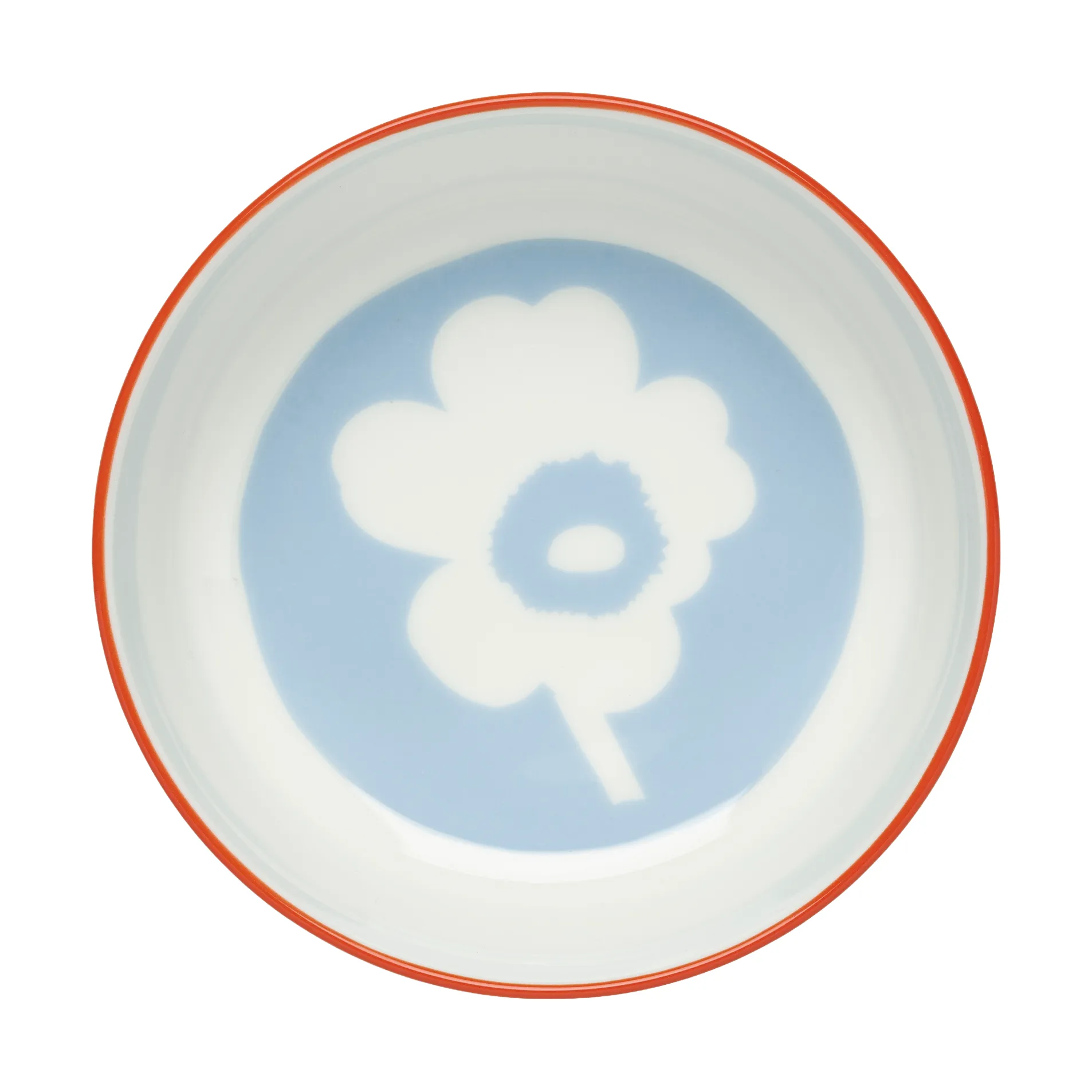 Unikko skål 4 dl, White-light blue-orange red Marimekko