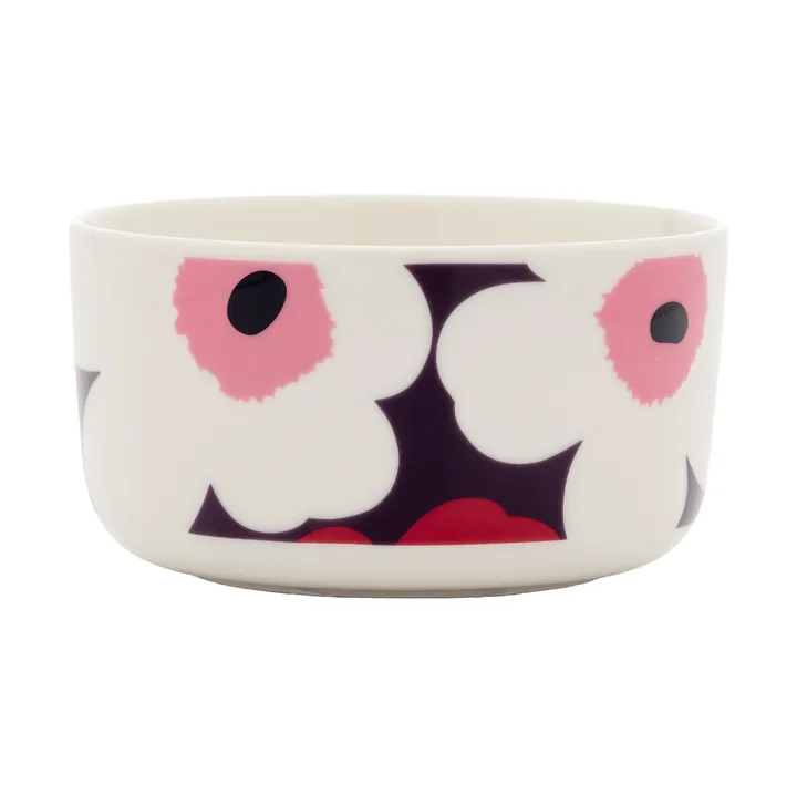 Unikko skål 5 dl - White-plum-cranberry-pink - Marimekko