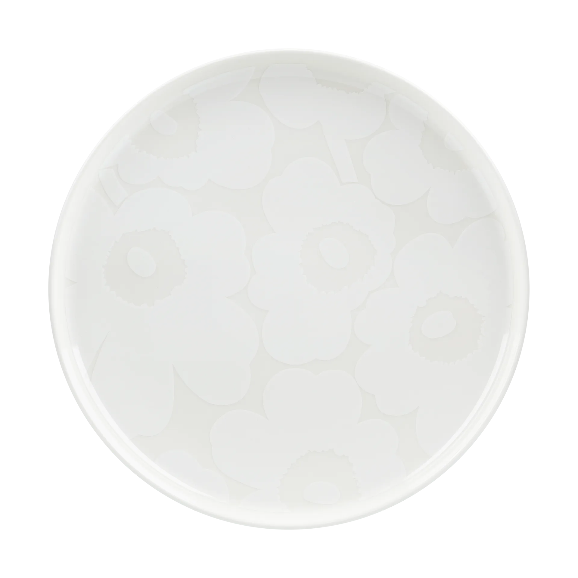 Unikko tallrik Ø25 cm, White Marimekko