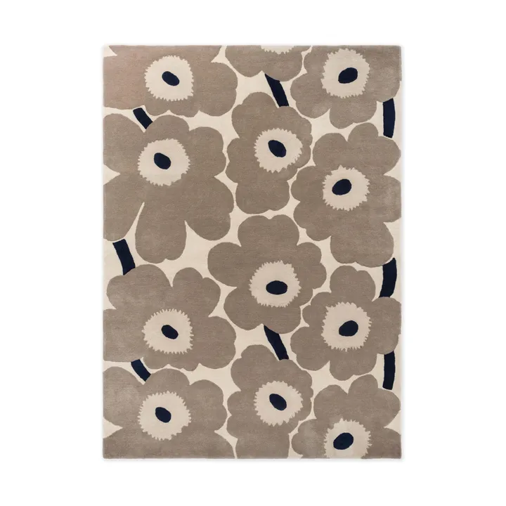 Unikko ullmatta - Greige, 140x200 cm - Marimekko