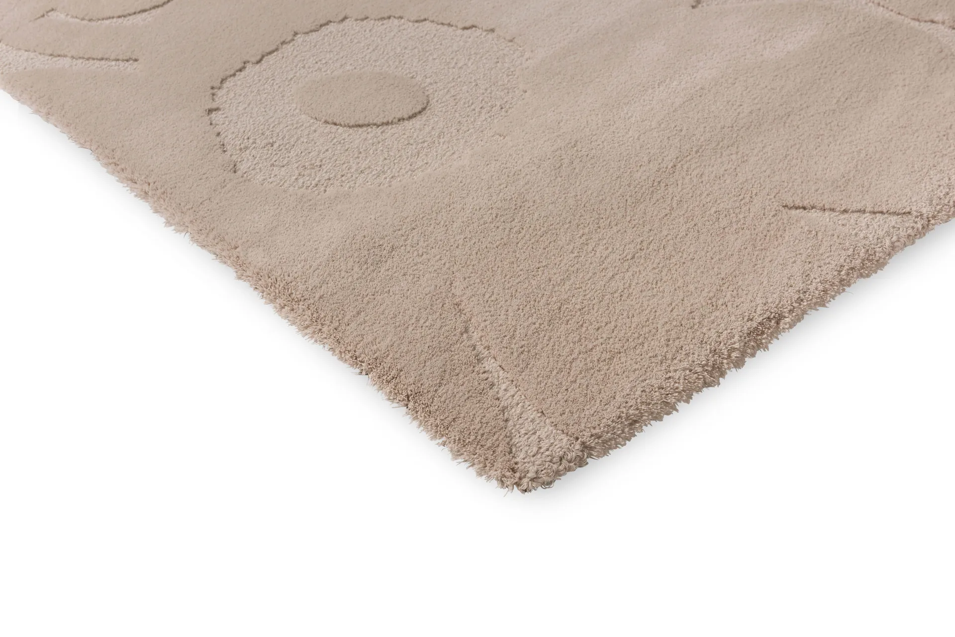 Unikko ullmatta, Light Beige, 140x200 cm Marimekko
