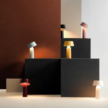 Bicoca portabel bordslampa - wine red - Marset