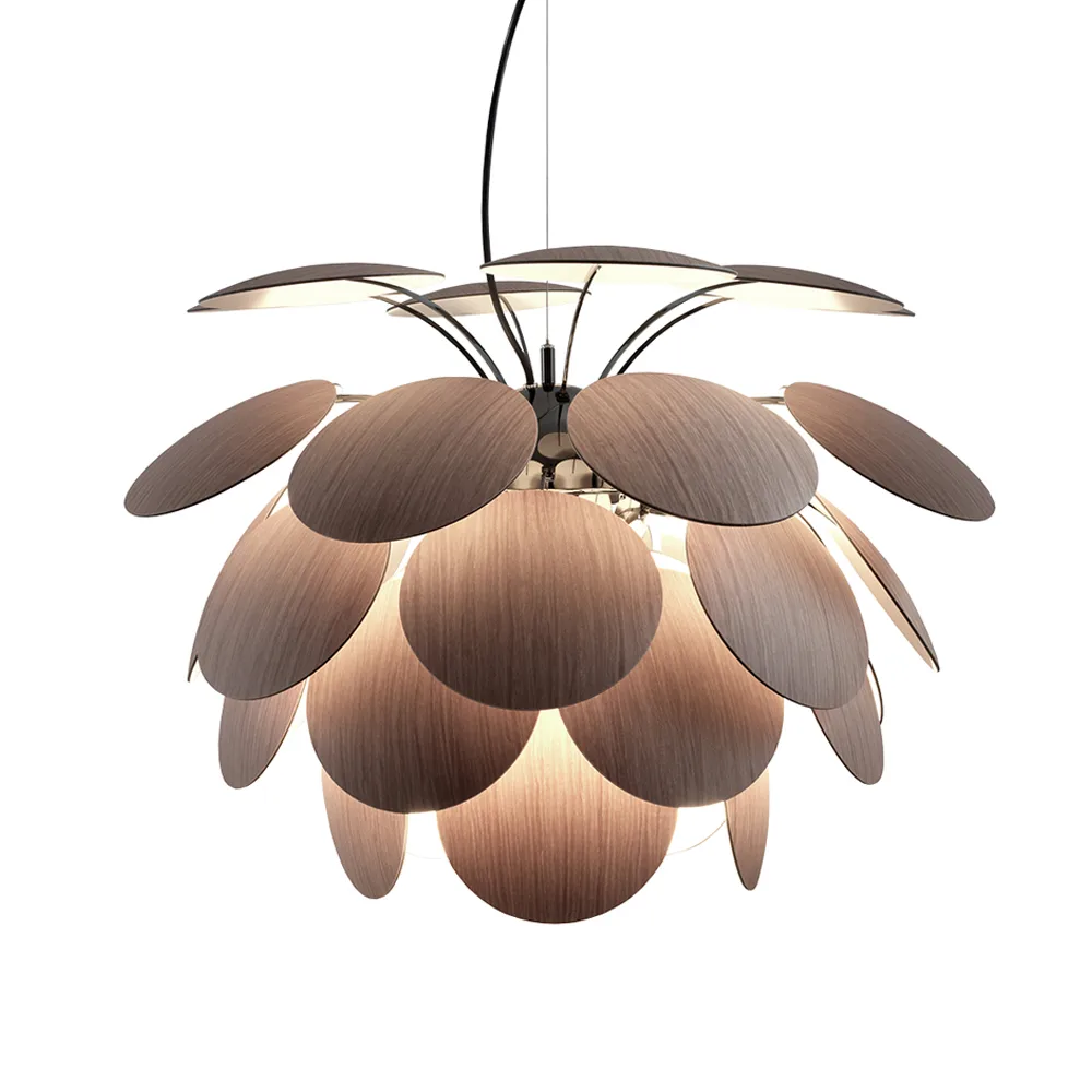 Discoco Large pendel, american oak - white, svart kromstativ Marset