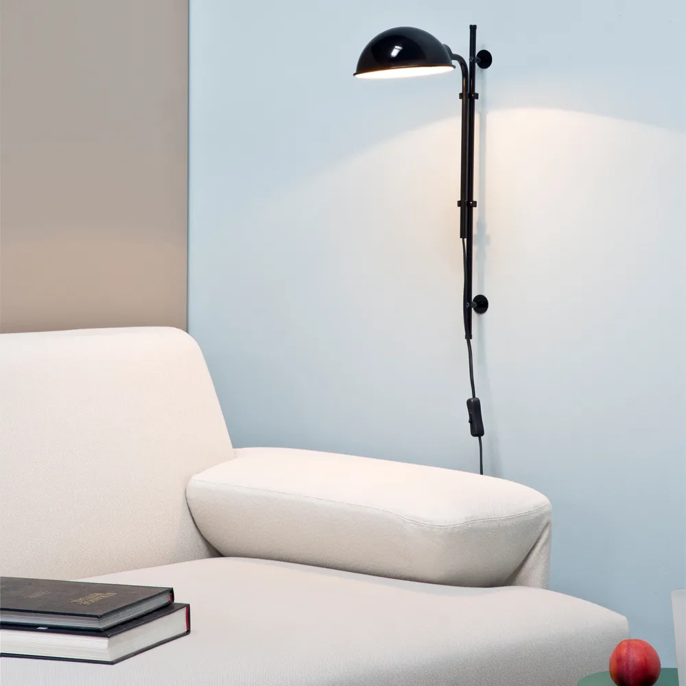 Funiculi vägglampa, black Marset