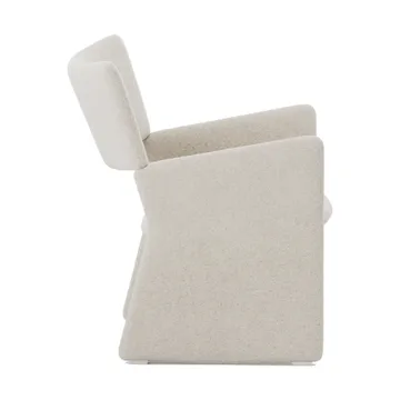 Crown Easy Chair fåtölj - Spiral 21 Chalk - Massproductions