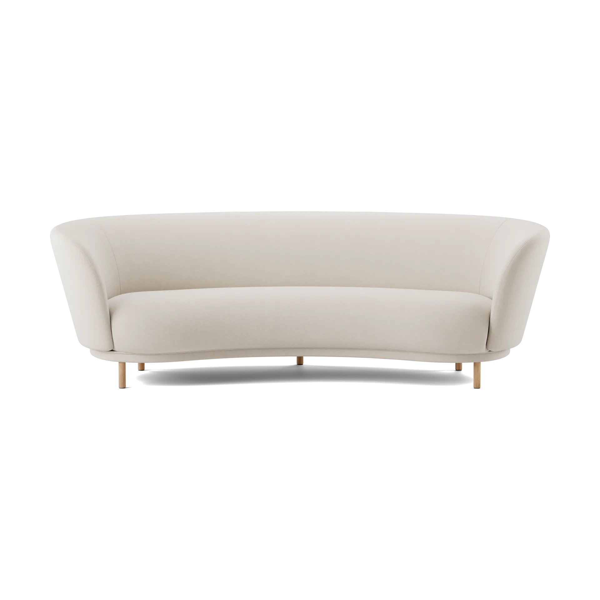 Dandy 3-sits soffa, Natural oak-Linara 05 Porridge Massproductions