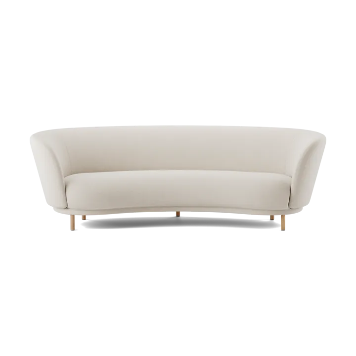 Dandy 3-sits soffa - Natural oak-Linara 05 Porridge - Massproductions