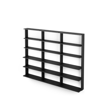 Gridlock - T3-A9-A9 vägghylla - Black stained Ash - Massproductions