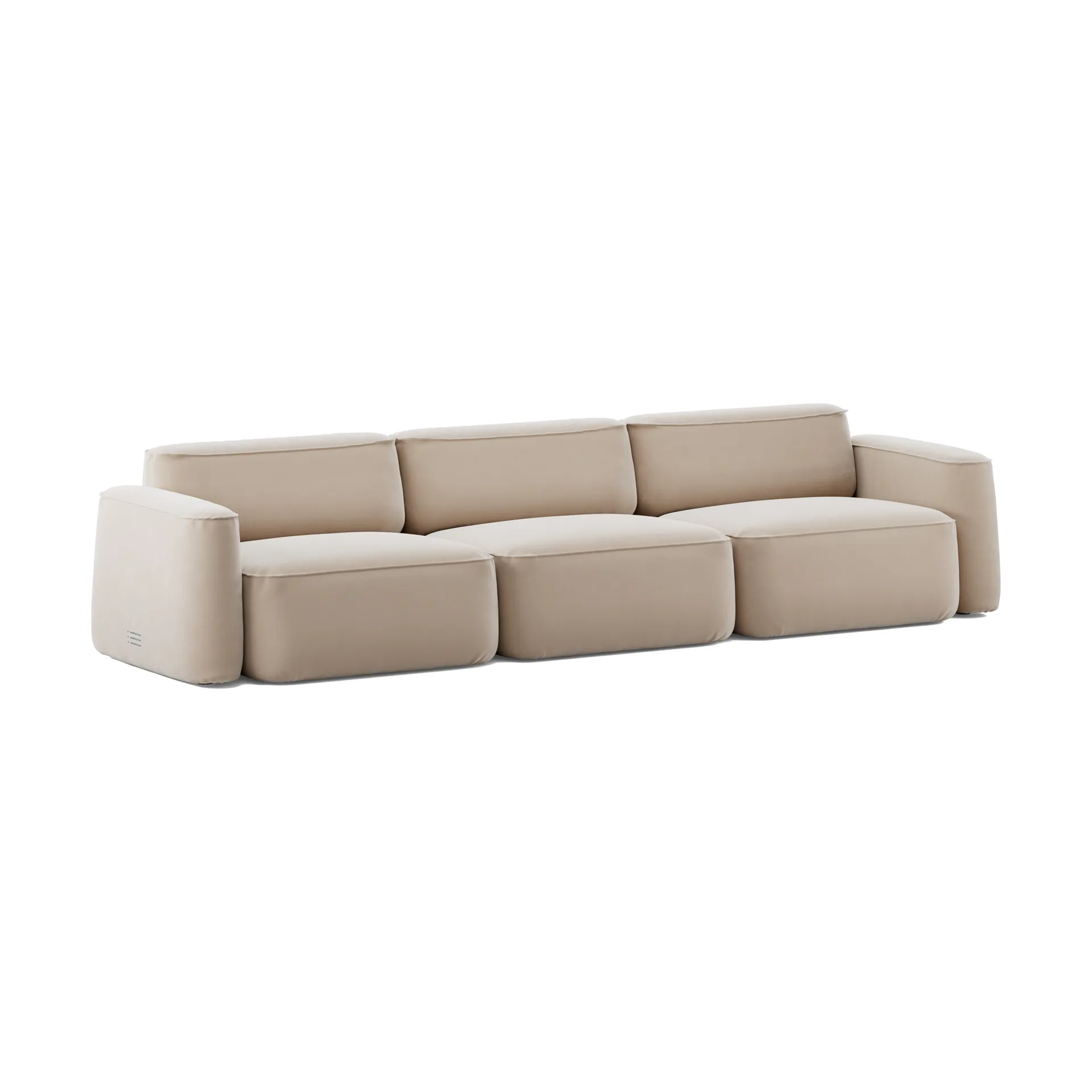 Patch 3-sits soffa, Atlantis 52 Alabaster Massproductions