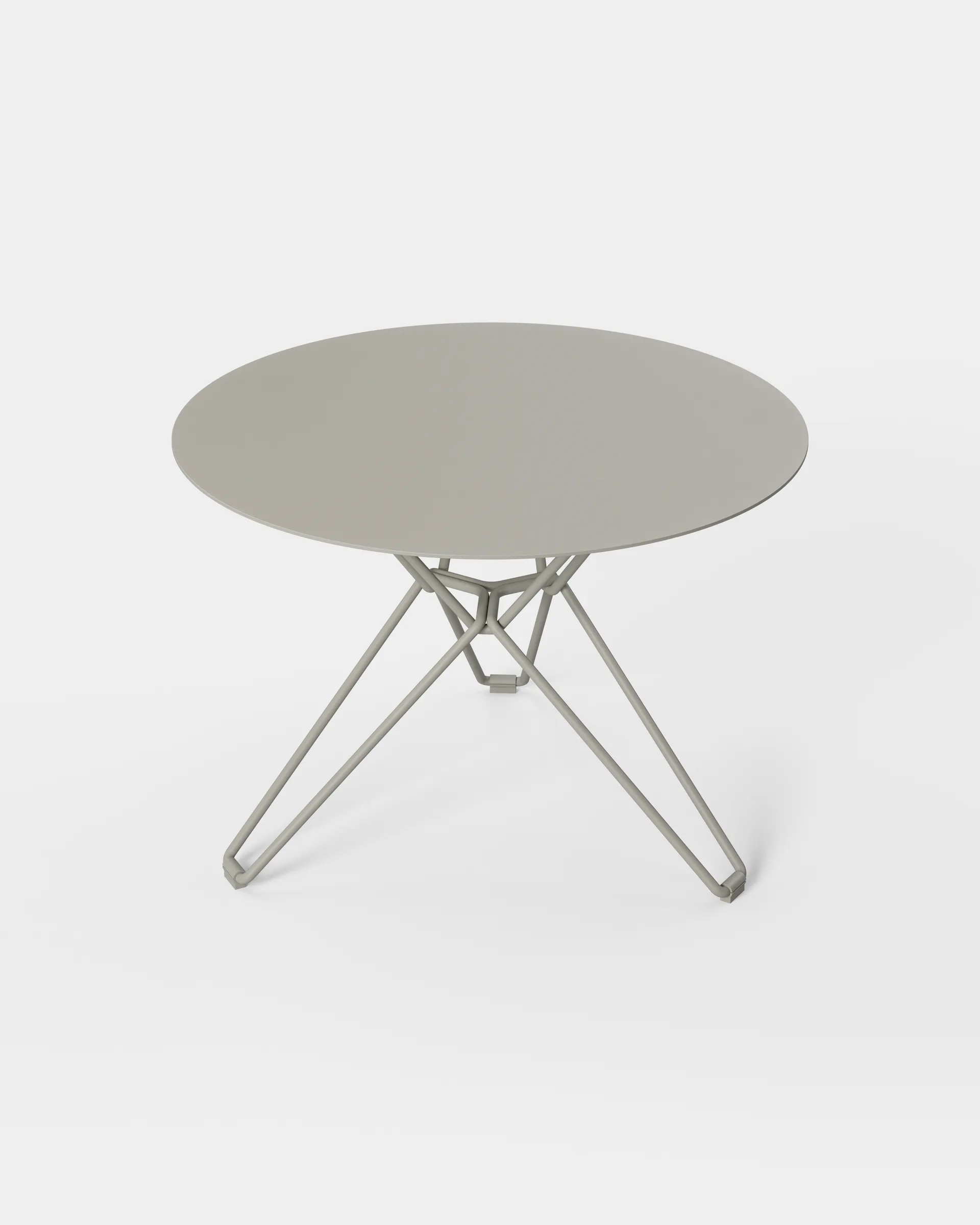 Tio sidobord Ø60 cm, Stone Grey Massproductions