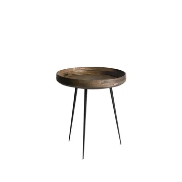 Bowl Medium bord - mango sirka grey, svart stativ - Mater