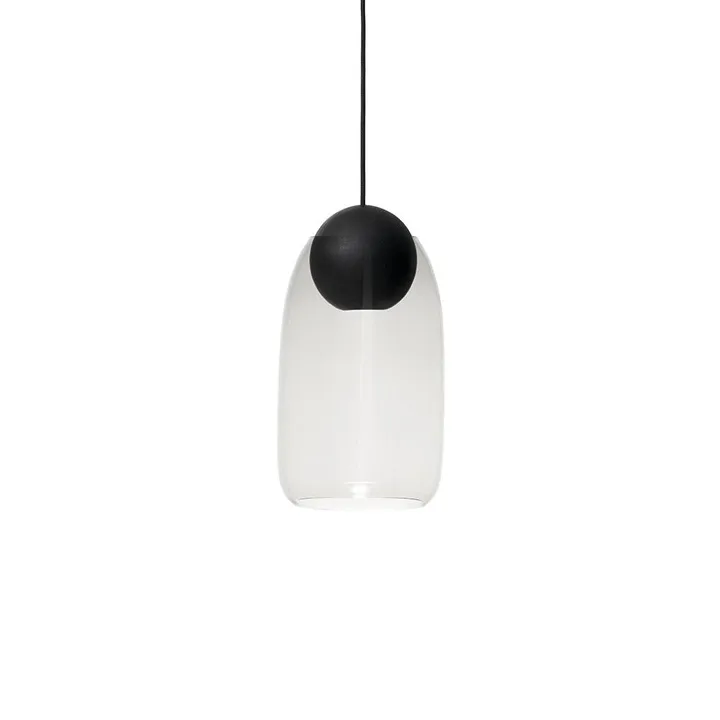Liuku Ball pendel - transparent, svartlackad lind - Mater