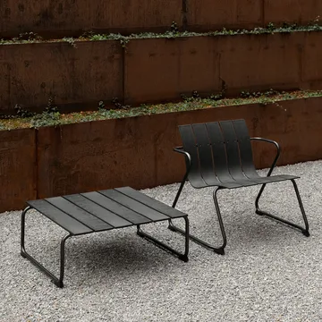 Ocean lounge table soffbord 70x70x30 cm - Black - Mater