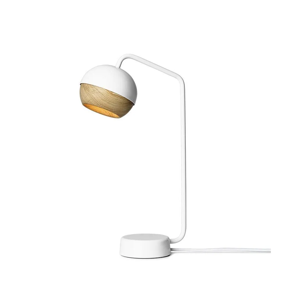 Ray bordslampa, white, ekdetalj på skärm Mater