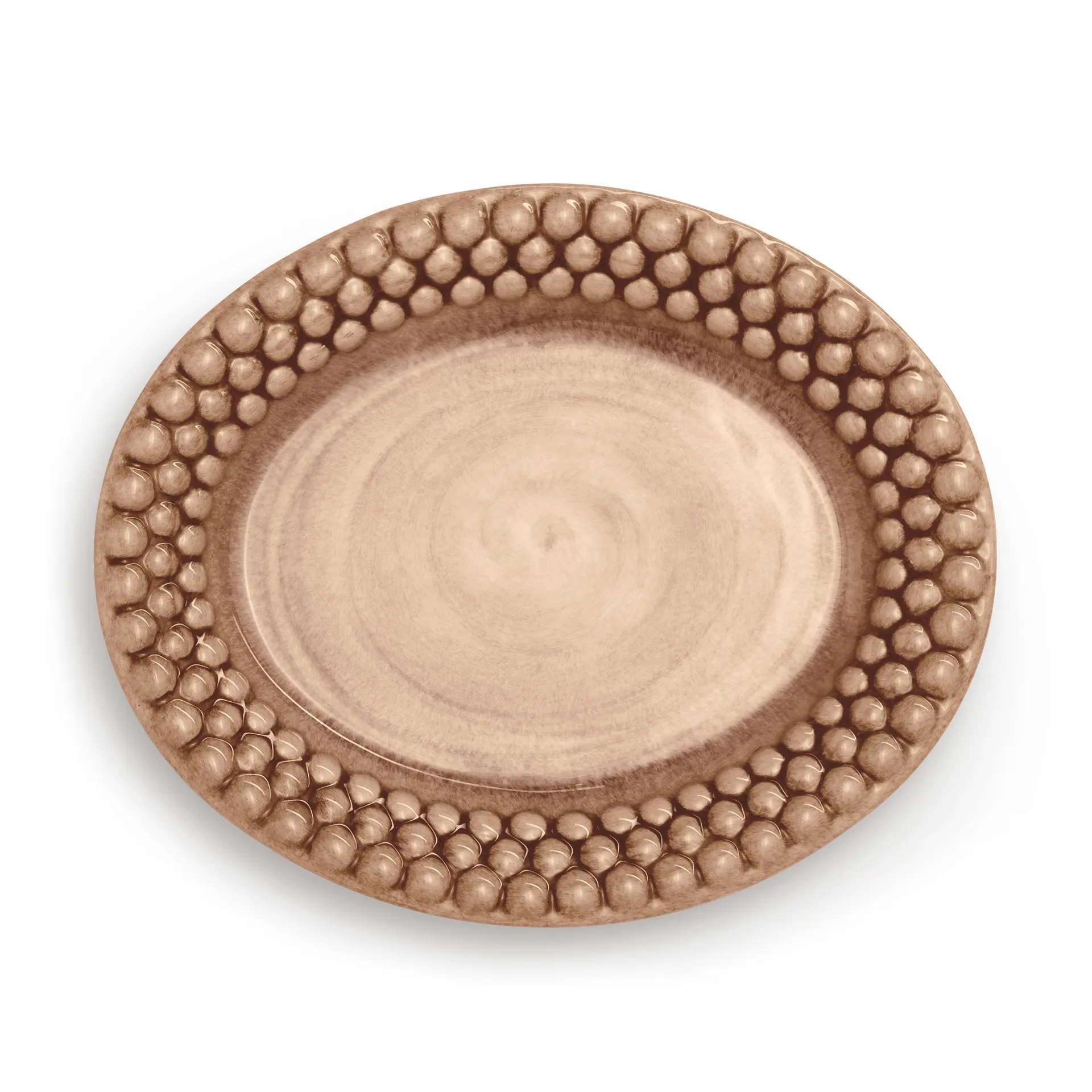Bubbles oval tallrik 20 cm, Cinnamon Mateus