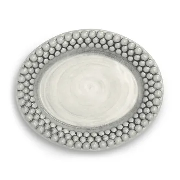 Bubbles oval tallrik 20 cm - Grå - Mateus