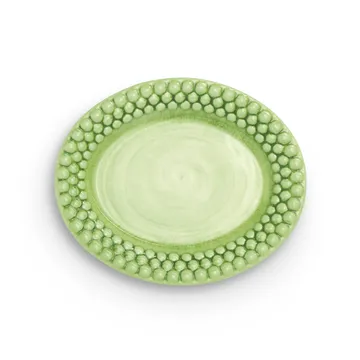 Bubbles oval tallrik 20 cm - Grön - Mateus