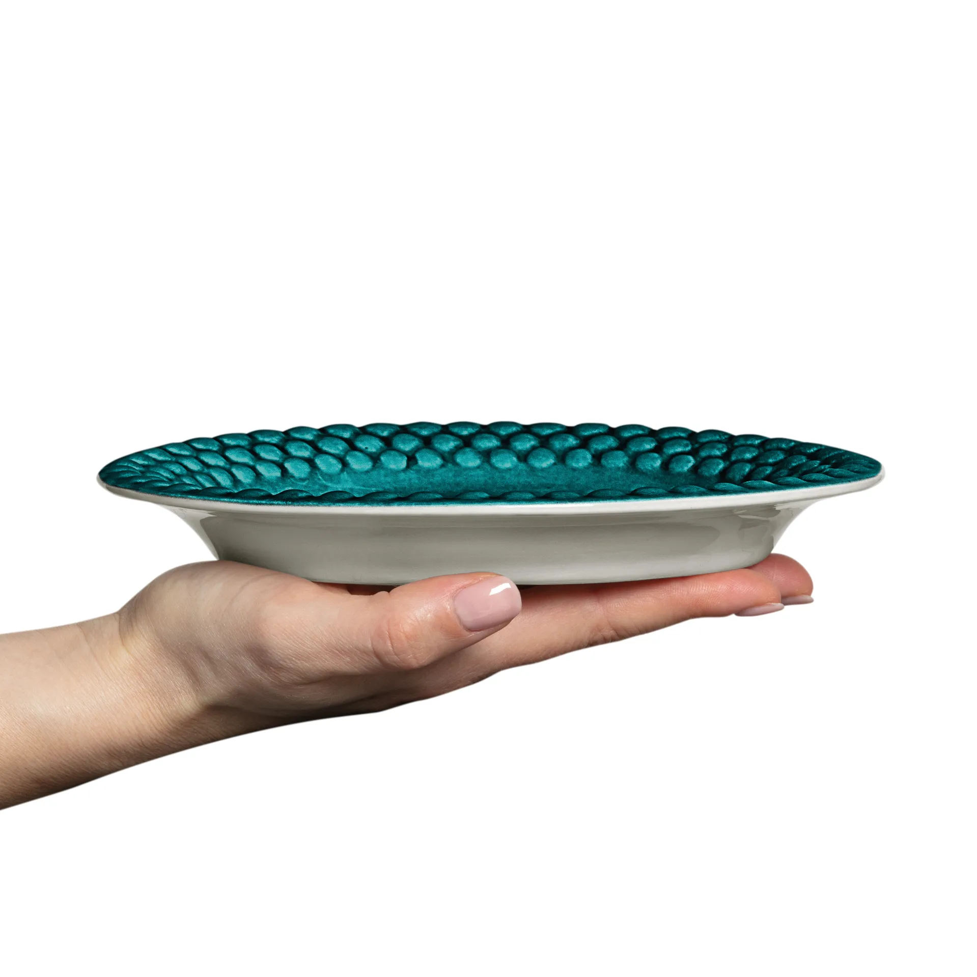 Bubbles oval tallrik 20 cm, Ocean Mateus