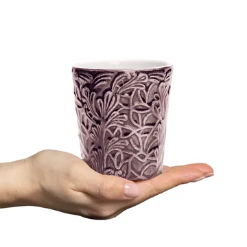 Lace mugg 30 cl - Plommon - Mateus