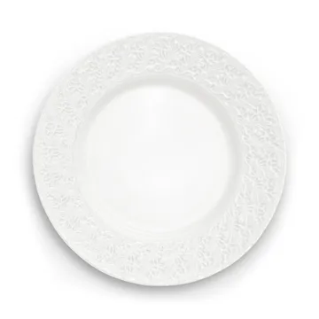 Lace tallrik 32 cm - Vit - Mateus