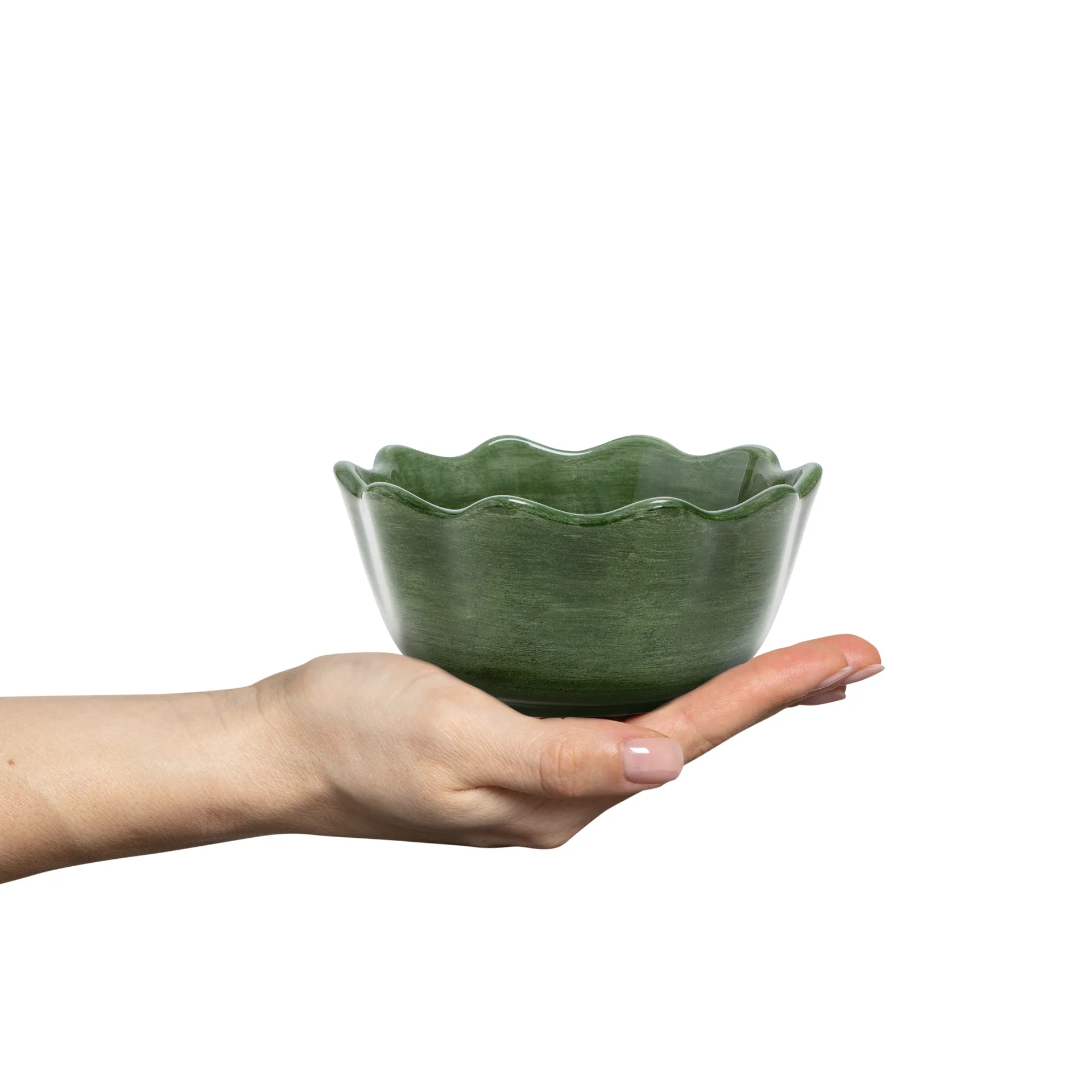 Oyster skål Ø13 cm, Forest green Mateus