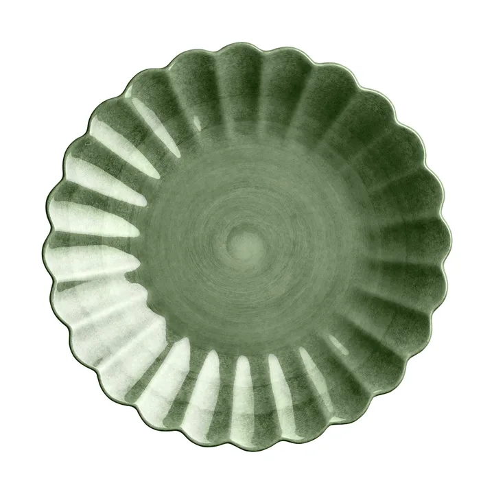 Oyster tallrik 20 cm - Forest green - Mateus