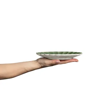 Oyster tallrik 20 cm - Forest green - Mateus
