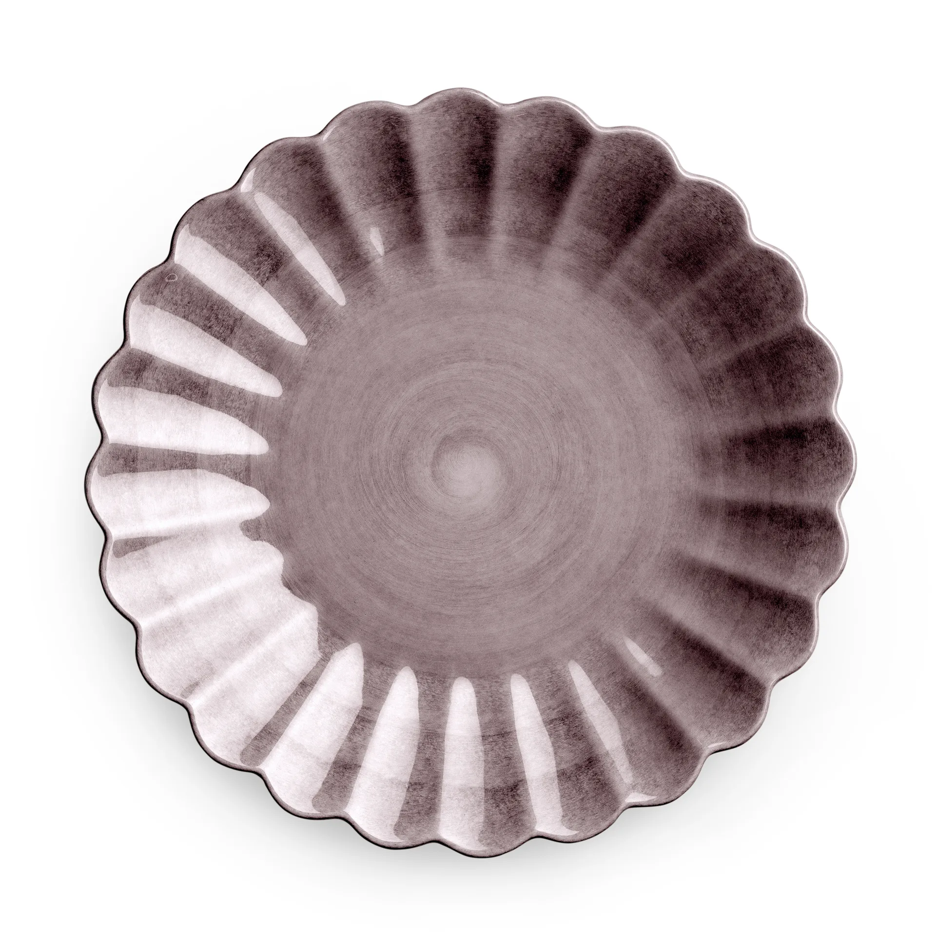 Oyster tallrik 20 cm, Plommon Mateus