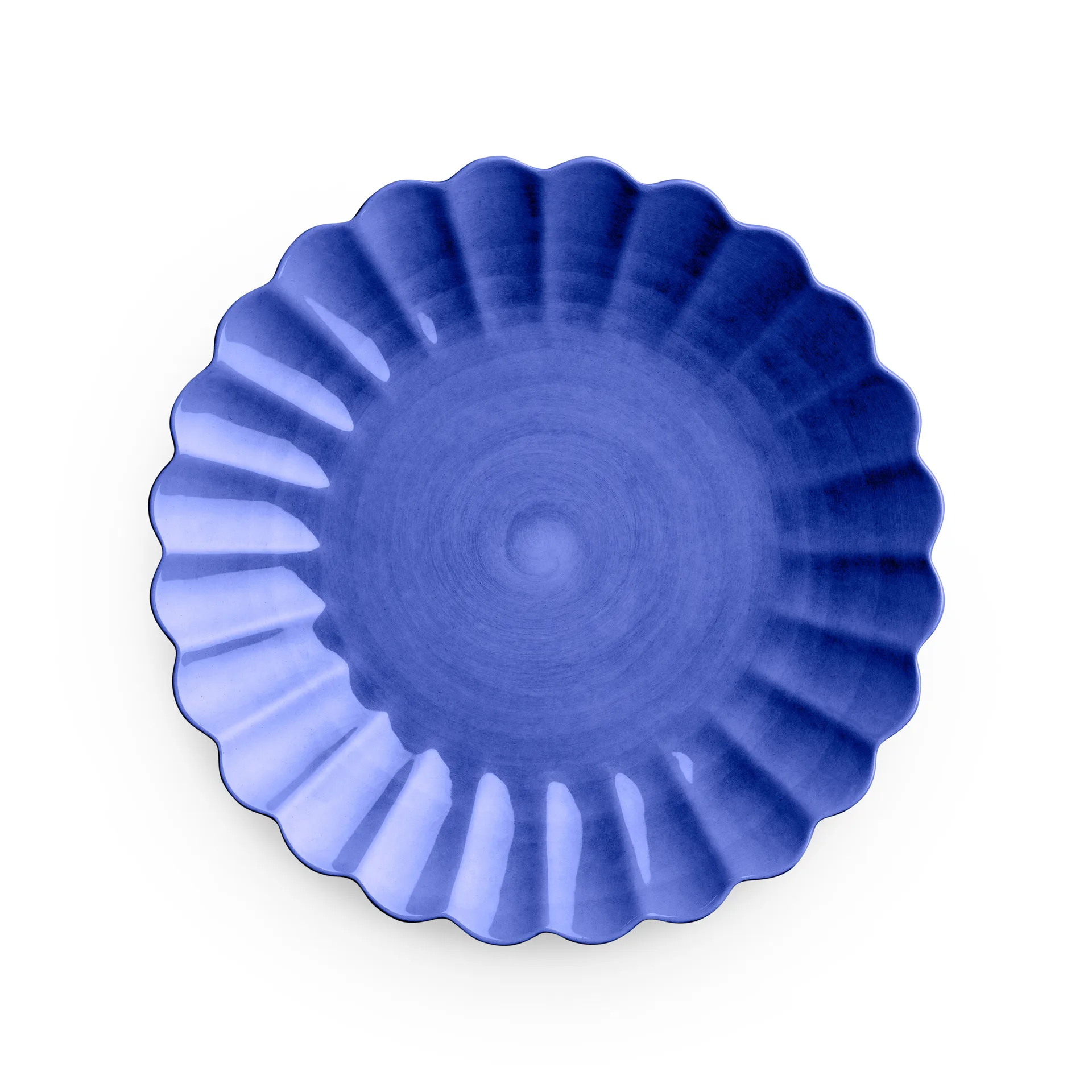 Oyster tallrik 28 cm, Blå Mateus