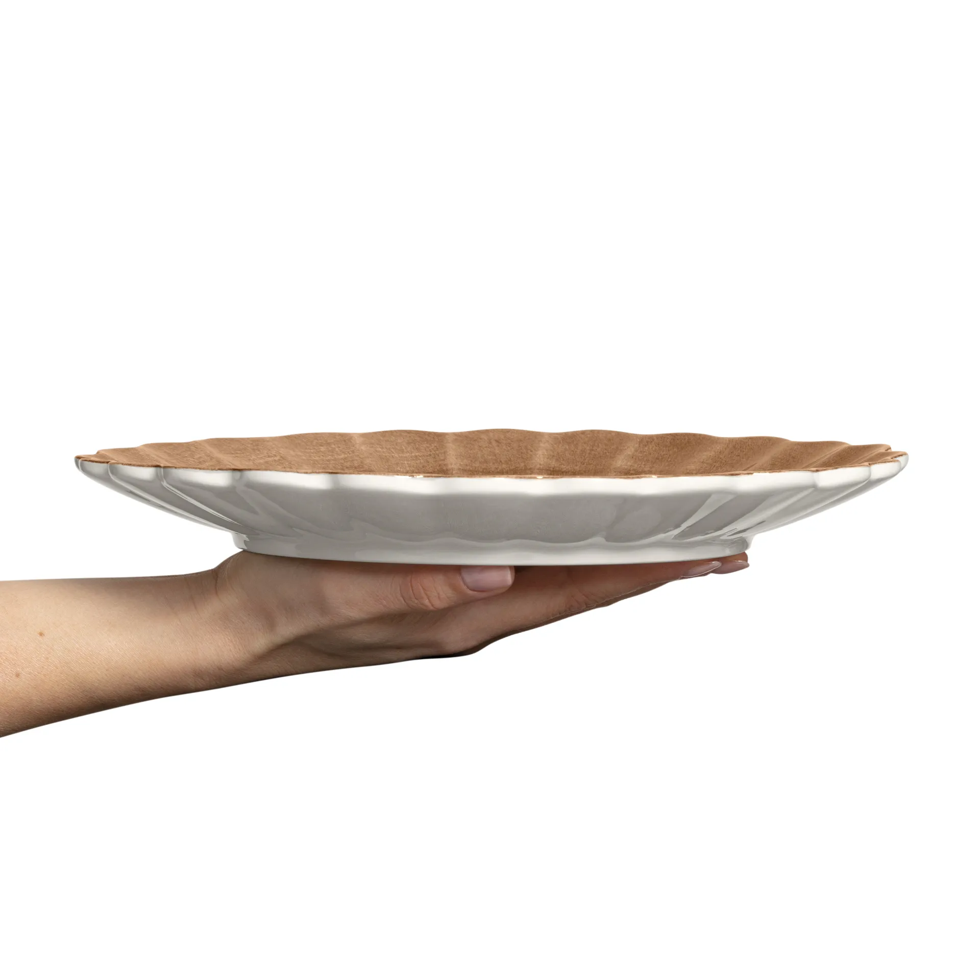 Oyster tallrik 28 cm, Cinnamon Mateus