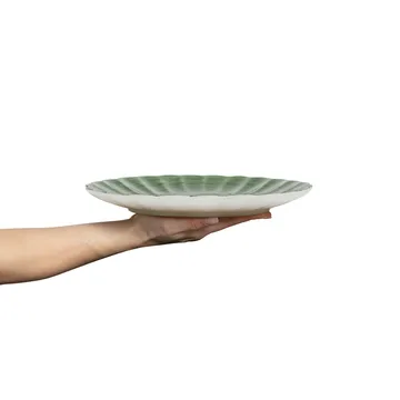 Oyster tallrik 28 cm - Forest green - Mateus