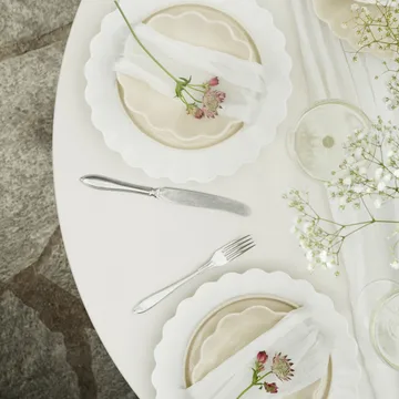 Oyster tallrik 28 cm - Vit - Mateus